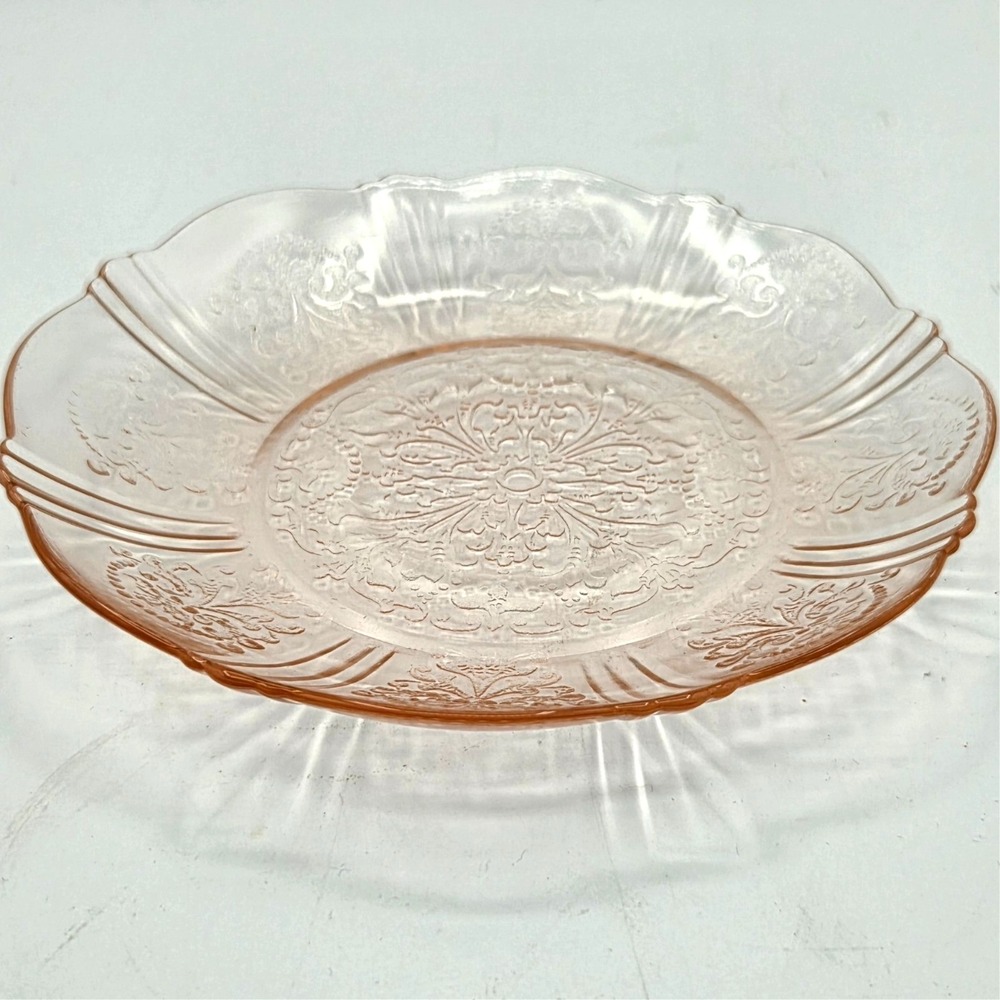 Vintage Pink Depression Glass American Sweetheart 6" Plate MacBeth-Evans In EUC!